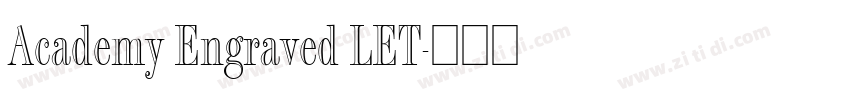Academy Engraved LET字体转换